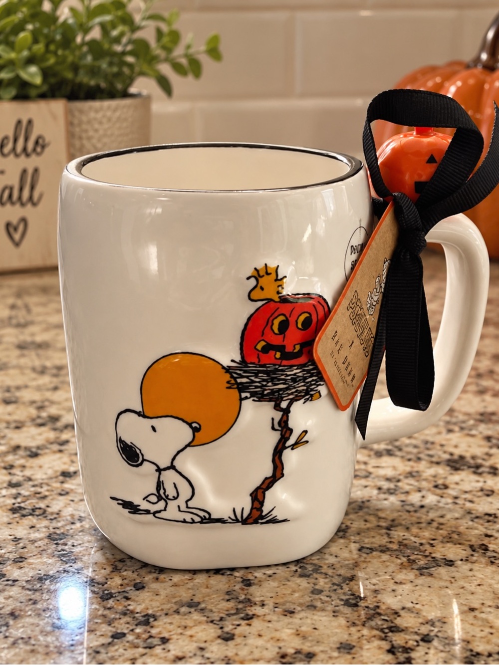 Rae Dunn holloween Snoopy Mug